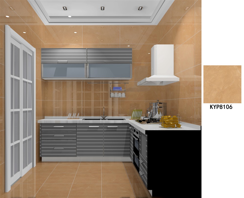 金艾陶瓷磚應(yīng)用效果:大瀝碧桂園·華府02戶型裝修效果鑒賞