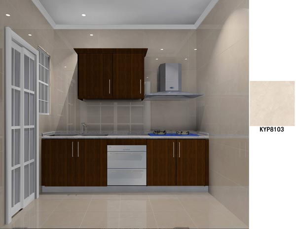 金艾陶瓷磚應用效果:大瀝碧桂園·華府01戶型裝修效果鑒賞