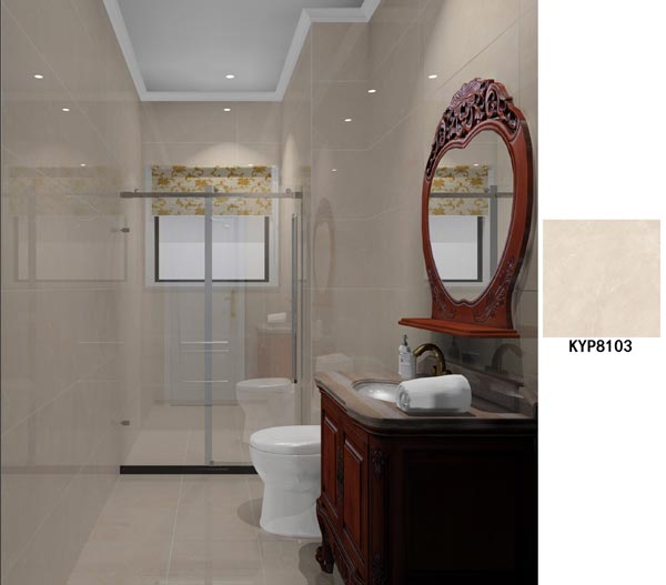 金艾陶瓷磚應用效果:大瀝碧桂園·華府01戶型裝修效果鑒賞