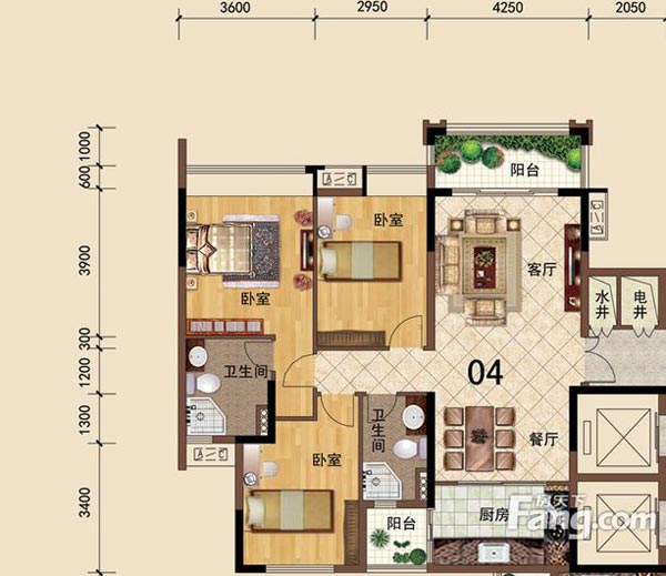 金艾陶家裝:佛山大瀝碧桂園華府106㎡簡(jiǎn)約現(xiàn)代裝修效果鑒賞