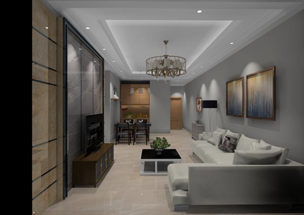 金艾陶家裝:佛山燈湖華府90㎡現(xiàn)代簡約裝修效果鑒賞