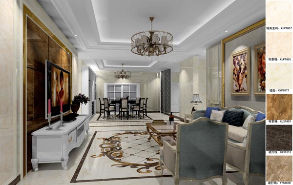 金艾陶家裝:天津廊坊塞納榮府148㎡簡歐風(fēng)格裝修鑒賞