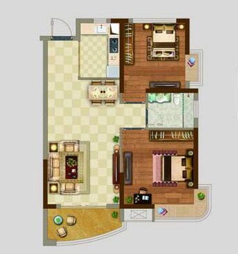 金艾陶家裝:佛山丹灶桂丹頤景園74㎡簡約現(xiàn)代裝修效果鑒賞