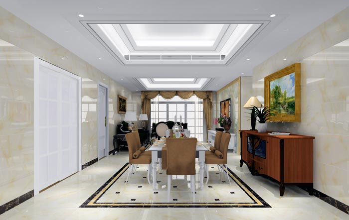 金艾陶家裝:佛山恒寶御龍灣128㎡的歐式風(fēng)格裝修鑒賞