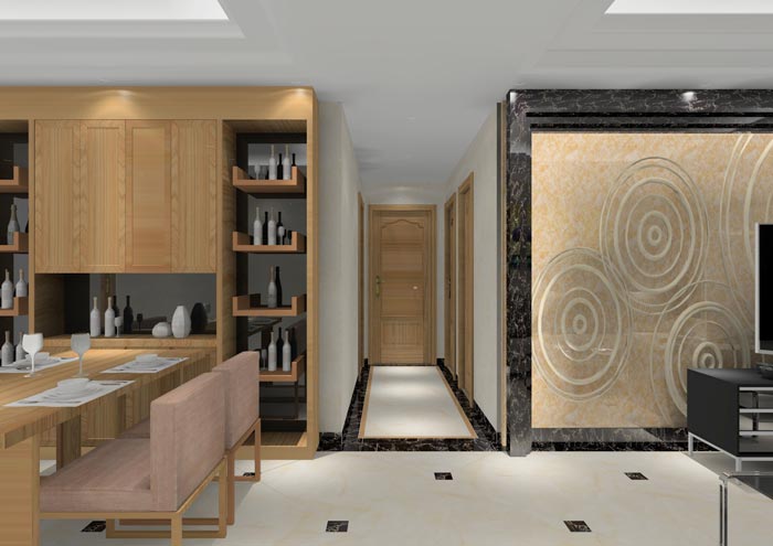 金艾陶家裝:順德碧桂園桂瀾山108㎡的新中式風(fēng)格裝修鑒賞