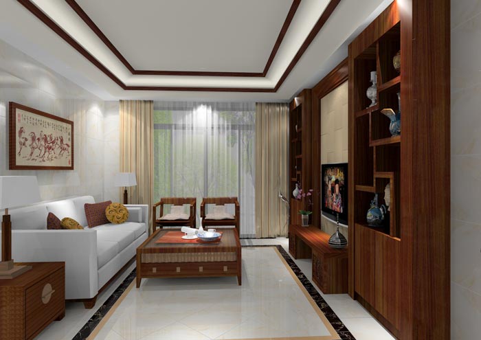 金艾陶家裝:佛山龍湖春江名城98㎡的中式風(fēng)格裝修鑒賞