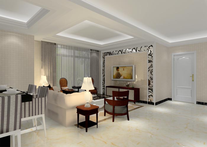 金艾陶家裝:佛山佛山容桂頤澳花園90㎡的簡歐風(fēng)格裝修鑒賞