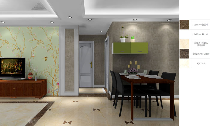 金艾陶家裝：成都時(shí)代錦繡78㎡的簡(jiǎn)歐風(fēng)格裝修鑒賞