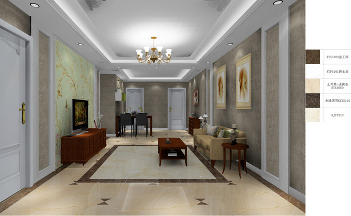 金艾陶家裝：成都時(shí)代錦繡78㎡的簡(jiǎn)歐風(fēng)格裝修鑒賞