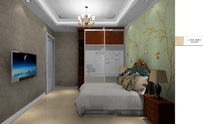 金艾陶家裝：成都時(shí)代錦繡78㎡的簡(jiǎn)歐風(fēng)格裝修鑒賞