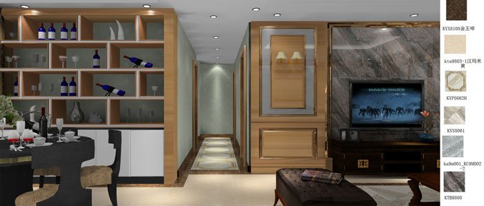 金艾陶家裝：成都中環(huán)豐錦155㎡的歐式風格裝修鑒賞